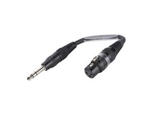 Eté 3030741u Stage 22 Highflex Câble stéréo 0,15 m 1 x Hicon XLR 3 broches (W)-sur 1 x jack Hicon) Noir