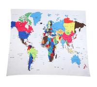 Été Colorful Portable Map Imprimé serviette de plage Tapestry pour la plage Utiliser le matériau de fibre de lait (2)