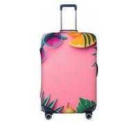Été fruits et lunettes de soleil, housses de bagages de voyage, housses élastiques pour valises de protection pour bagages de 45 à 32 cm, Noir, X-large