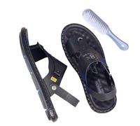 Été Léger Pour Hommes Chaussures De Plage Antidérapantes À Bout Annulaire Décontracté, Antidérapant Confortable, Cadeaux Pour La Fête Des Pères, Pantoufles Réglables À Deux Vêtements(Color:Black,Size:
