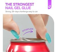 Été Manucure Colle Faux Ongles 6 En 1 - Gelike Ec Colle Capsule Americaine Ongle, Gel Gummy Base Builder Uv, Vernis Semi Permanent Bleu Jelly, Pour Fête, Vacances, Plage, Mariage, Voyage