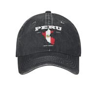 Été Pérou Drapeau péruvien et Carte Casquette de Baseball Soleil en Gros Lavé Hip Hop Chapeaux Hommes Femmes Casual Randonnée Pêche Snapback Cap