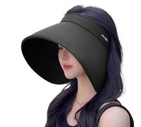 Été pour femme en soie de glace - de soleil léger tout rond avec large bord, forme creuse pour une ventilation optimale, protection UV, accessoire élégant | Idéal pour