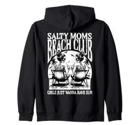 Été Salty Moms Beach Club Fête des mères Vacances Girls Trip Sweat à Capuche