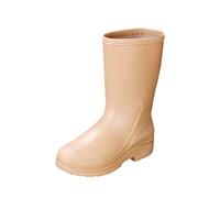 Été Sandale Short Rain Boots for Womens Ankle Rainboot Garden Boot Ladies Rubber Outside Work with Comfort Pantoufles pour Femmes Intérieur Et Extérieur Lavables (Khaki, 38)