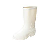 Été Sandale Short Rain Boots for Womens Ankle Rainboot Garden Boot Ladies Rubber Outside Work with Comfort Pantoufles pour Femmes Intérieur Et Extérieur Lavables (White, 40)