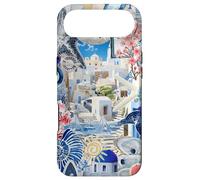 Été Santorin Méditerranée Grèce Île Collage Coque pour iPhone Air