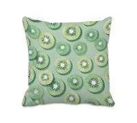 Été Taie Oreiller 30x30 cm Housse Coussin Vert Double Face Imprimé, Lin Carré Protege Oreiller de Canap pour Salon Chambre Lit Chaise Jardin Terrasse Decor Cadeaux, Quatre Saisons, Lot de 1 2B-723