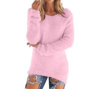 Ete Vente Flash HUIFUAO - Pull surdimensionné pour Femme, Pull Grande Taille, col en V, Chandail à Manches Longues, Noir Mon Panier