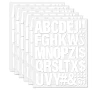 Eteamcan Kit de décoration de vêtements fait maison - Feuilles de transfert - Lettres de transfert - Blanc - 5,1 cm - 1236 pièces