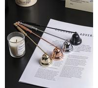 Éteignoir de bougie en acier inoxydable, forme de cloche romantique, convient aux bougies, à l'aromathérapie et à la décoration intérieure, parfait pour Halloween, Pâques et Thanksgiving 1 extincteur 