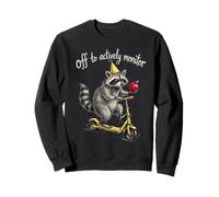 Éteindre pour surveiller activement Le Graphique du Jour du Test drôle du Professeur de Raton Laveur Sweatshirt