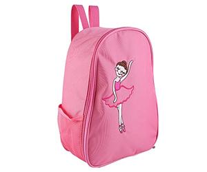 Éteint de danse de ballet mignon avec fourre-tout design brodé pour filles en rouge rose, avec de grandes poches en maille pratiques, rose