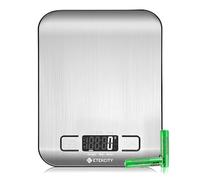 ETEKCITY Digital Kitchen Scale - 304 Stainless Steel - Food Grade Smart Kitchen Scale - Easy to Clean - Precision Scale with Illuminated LCD - Clear and Easy to Read Food Scale