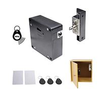 ETEKJOY Serrure électronique RFID cachée à monter soi-même pour armoire en bois, casier, tiroir, armoire avec 5 cartes à puce/étiquettes