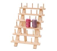 Étendoir à cheveux tressés - Rangement de fils | Porte-fils à coudre en bois | Support de fil à broder en bois | Organisateur de pour maman, épouse, amateurs d'artisanat, femmes, famille