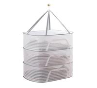 Étendoir à herbes pliable en maille en nylon à suspendre - Convient pour l'extérieur et l'intérieur - Que ce soit au plafond dans une tente de culture