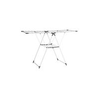 Generique Étendoir à linge dépliable 13 m Blanc/Gris