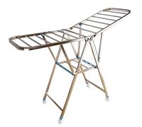 Étendoir à Linge d'extérieur, 2 Niveaux à Hauteur réglable, étendoir à Serviettes Peu encombrant avec Extensions latérales, Solution de Lavage Portable pour l'intérieur et l'extérieur, 1,7 m