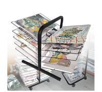 Étendoir à linge double face à 10 couches pour art - Économie d'espace - Chevalet de bureau pour salle de classe et studio - Idéal pour les projets éducatifs et d'artisanat