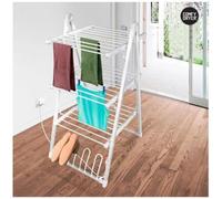 Étendoir à Linge Électrique 3 étages - Séchoir à Linge Chauffant Pliable