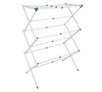Je Cherche une Idée – Étendoir à linge ME0054 Accordéon 9 m Pliable Compact Blanc