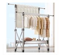 Étendoir à Linge Extensible en Aluminium, Grand séchoir Vertical Coupe-Vent avec Une Conception Robuste pour Une Utilisation en extérieur