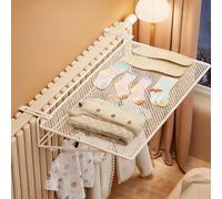 Étendoir à Linge for Radiateur, Etagere Radiateur, Cache-Radiateur Style Moderne, étagère Métallique de Rangement for Serviettes, Chaussettes, Chaussures et Vêtements.(White,45cm/17.7in)