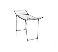 Étendoir à linge Leifheit Pegasus 180 Solid Black 81589, séchoir à linge inox avec 18m d'étendage,tancarville 2 accessoires, noir