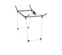 Étendoir à linge Leifheit Pegasus 180 Solid Plus 81510, séchoir à linge pliable de 18m d'étendage, tancarville 2 accessoires, blanc