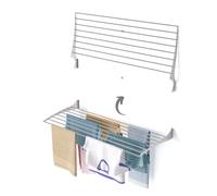 Étendoir à linge mural, étendoir à linge repliable en aluminium antirouille
