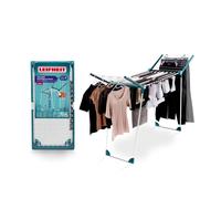 Étendoir à linge Pegasus RockSolid Maxx Leifheit 81698, séchoir à linge robuste, barres extra-épaisses, grande hauteur à 107cm, 21 m