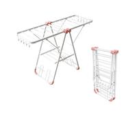 Étendoir à Linge Pliable à 2 Niveaux en Aluminium - Gain de Place, utilisable à l'intérieur comme à l'extérieur, pour Un séchage Efficace à l'air Libre. Léger et Design.