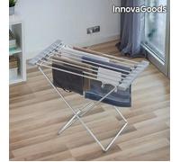 Etendoir à Linge Pliable Electrique Chauffant 8 Barres 120W Gris