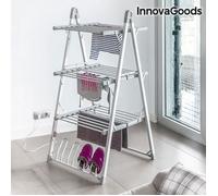Etendoir a Linge Pliable Electrique Chauffant Solide 30 Barres 300W - Séchoir à linge d'intérieur avec support chaussure chaussons