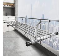 Etendoir À Linge Pliable En Acier Inoxydable, Etendoir Balcon, Etendoir Suspendu,séchoir À Radiateur,séchoir Suspendu Réglable, Porte-Serviette Rack, Télescopique Sèche Linge Suspendu(68-120cm)