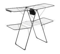 Étendoir à Linge Pliable "Mojave" 31m Noir