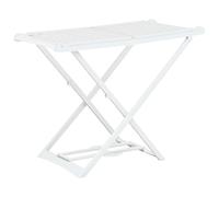 vidaXL Étendoir à linge pliable Blanc Plastique