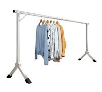 Étendoir à linge pliable pour intérieur et extérieur. Grand fil à linge extensible en acier inoxydable pour une utilisation intérieure et extérieure. Étendoir à linge pliable et peu encombra