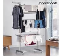 Étendoir à Linge Pliant avec Roues InnovaGoods (18 Barres)