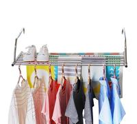 Étendoir à linge pour balcon, rotation à 360°, séchoir à linge, radiateur, porte-serviettes, étendoir à linge, porte-serviettes, rail de séchage en acier inoxydable, support à linge pour balcon,