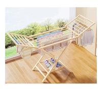 Étendoir à linge réglable en forme de T, séchoir à linge pliable d'intérieur, support de séchage mobile pour balcon, jardin ou maison - Conception profilée compacte pour un linge frais et aé