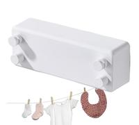 Étendoir à Linge rétractable fixé au Mur, Corde à Linge Rétractable 4.2m, Acier Inoxydable Fil a Linge Extérieur Retractable, étendoir à Linge Robuste pour intérieur et extérieur
