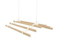 Étendoir à linge de plafond à 6 lattes de 0,9 m, ivoire, style victorien, pour séchoir à linge traditionnel en fonte vernie, kit de fixation inclus