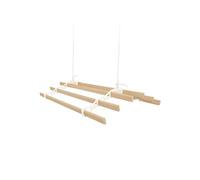 Étendoir à linge de plafond à 6 lattes de 1,2 m Ivoire Traditionnel monté Séchoir à linge victorien Étendoir à linge extensible en fonte pin verni Kit de fixation inclus