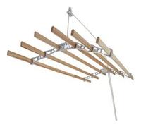 Etendoir à Linge Suspendu de 1,4 Mètre - Poulie Blanc