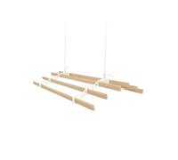 Étendoir à linge de plafond à 6 lattes de 1,4 m Ivoire Traditionnel monté Séchoir à linge victorien Étendoir à linge extensible en fonte pin verni Kit de fixation inclus