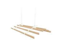 Ivoire Traditionnel Étendoir à Linge Extensible en Fonte Vernie - Séchoir à Linge Victorien - Pin Utilitaire de Cuisine - Kit de 2,4 m à 6 Lattes