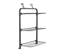 Étendoir à Linge Suspendu Wasophoogte - 3 Niveaux - 10m - Pliable - Pour Porte Mur et Balcon