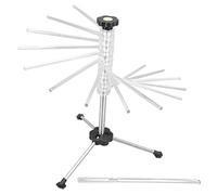 Étendoir à pâtes à rotation manuelle, support pliable en acier inoxydable pour nouilles, séchoir à nouilles domestique rotatif avec rouleau à pâtisserie, pour le rangement des